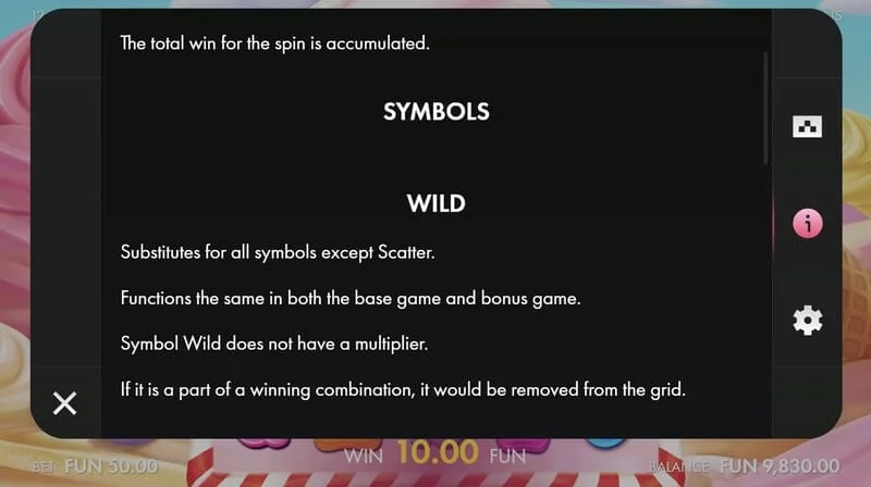 Sugar Wins - sladki simboli igralnega avtomata